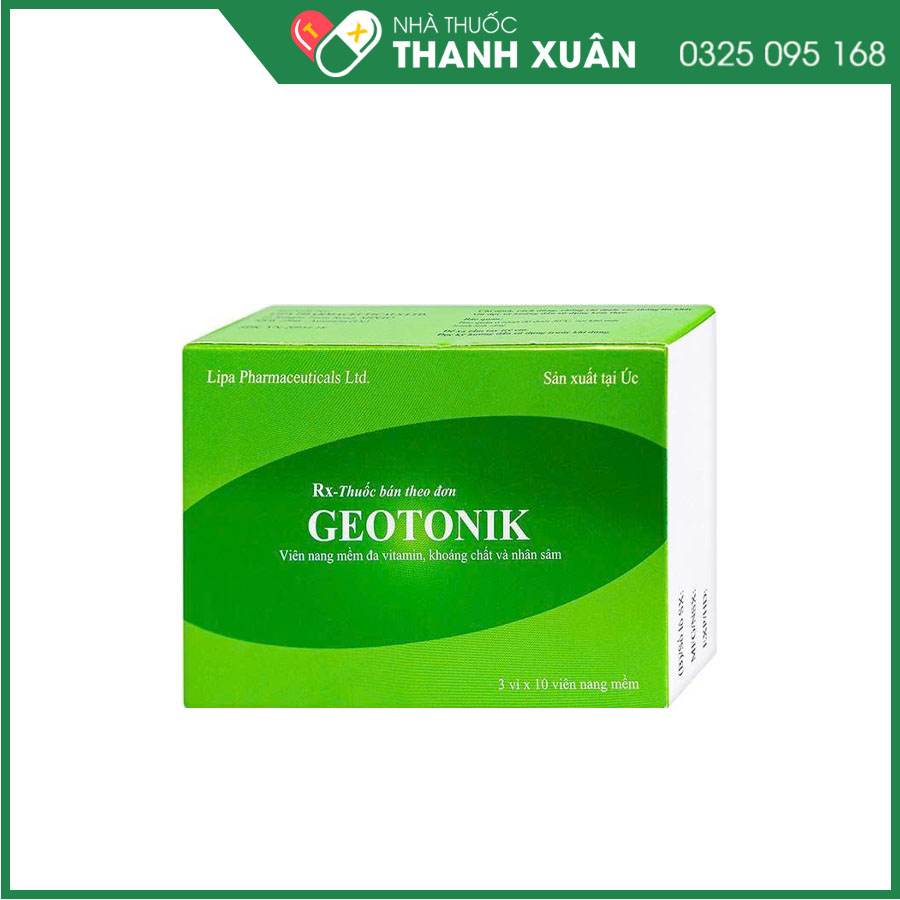 Geotonik thuốc bổ sung vitamin và khoáng chất cho cơ thể